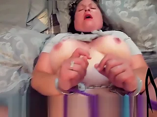 BDSM Anal invasion Hatefuck with the addition of Pussy Inflaming a Plus-size DDlg Slave apart from Old man Jackrabbit